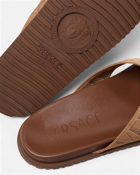 versace leather sandal|Versace sandals farfetch.